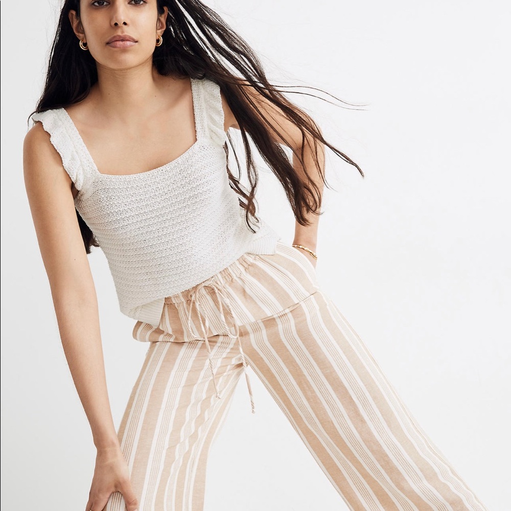 Crotcheted Ruffle-Strap Sweater - Picture 2 of 6